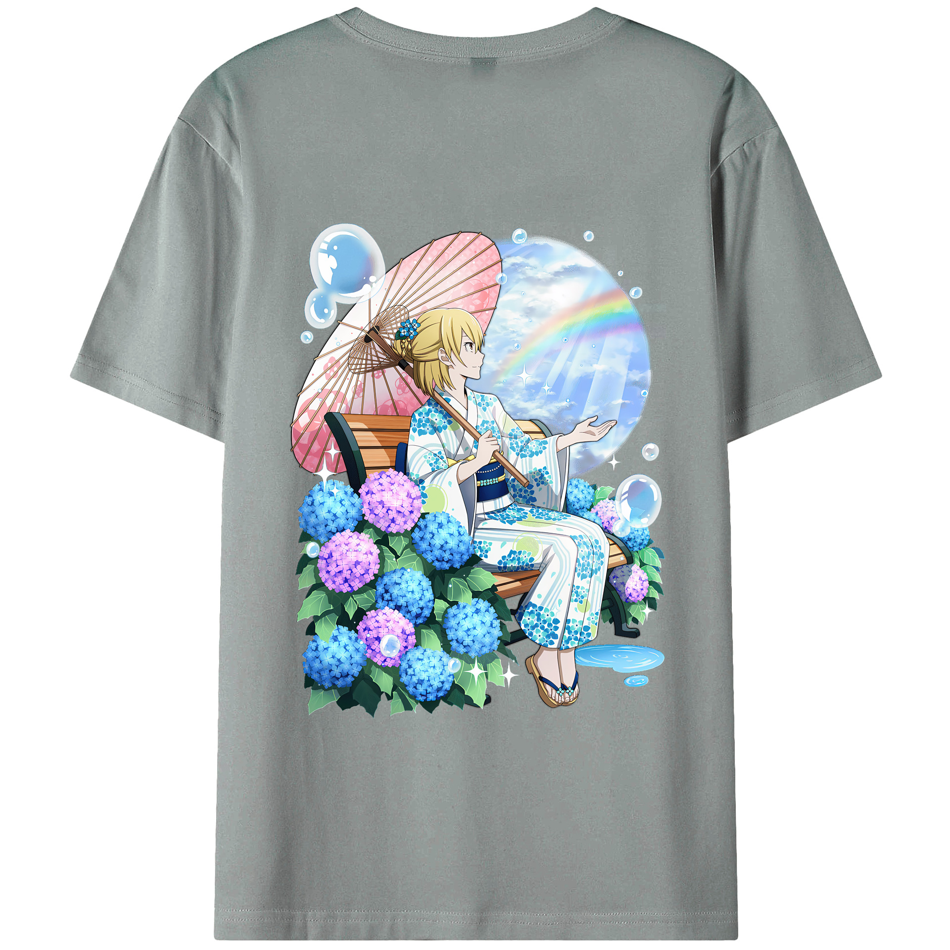 （画像用） 文豪ストレイドッグス Bungo Stray Dogs 綿100％ メンズ半袖Tシャツ（バックプリント） 通気性